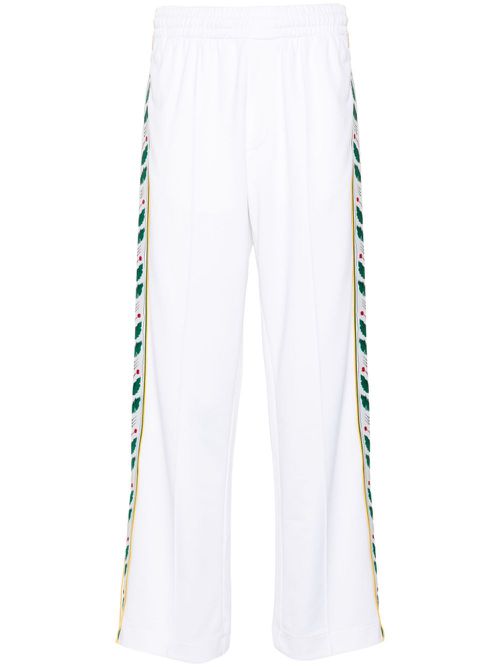 Laurel straight-leg track pants - White