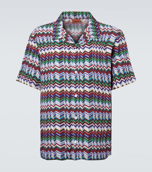 Zigzag bowling shirt