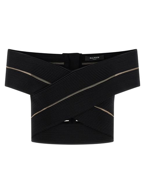 Off-the-shoulder Crop Top