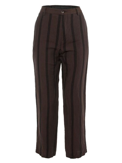 Striped trousers - Brown
