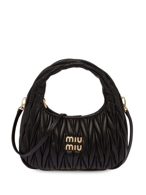 Wander Matelassé Nappa Leather Small Hobo Bag