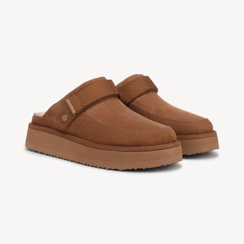 Women's Chill Time Slip On Clog Shoes Praline Faux Leather DRSCH