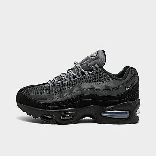 Big Kids Air Max 95 Casual Shoes in Black/Metallic Silver