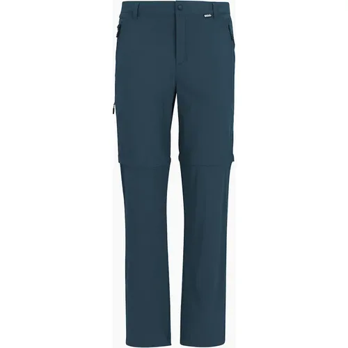Men's Regatta Mens Lightweight Insect Repellent Travel Cargo Trousers - Navy - : 33R
