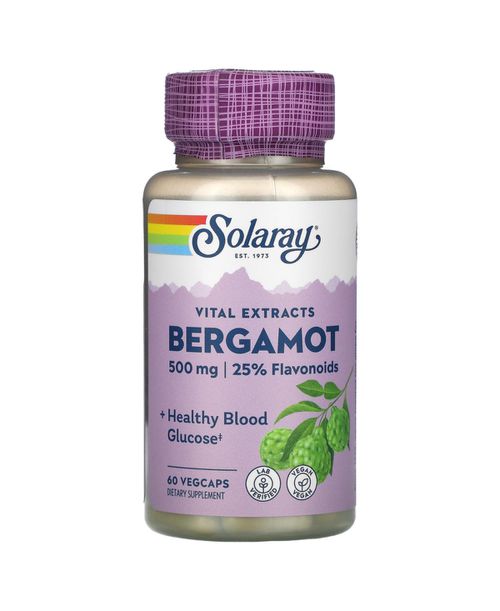 Vital Extracts Bergamot 500 mg - 60 Vegcaps (250 mg per VegCap) - Assorted Pre-Pack