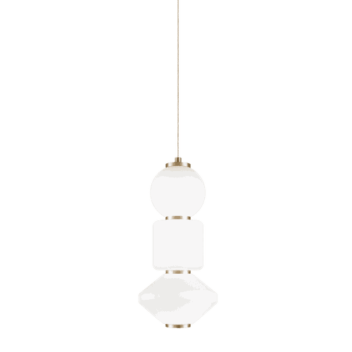 Oxidized Gold LED Pendant from the Dango Collection