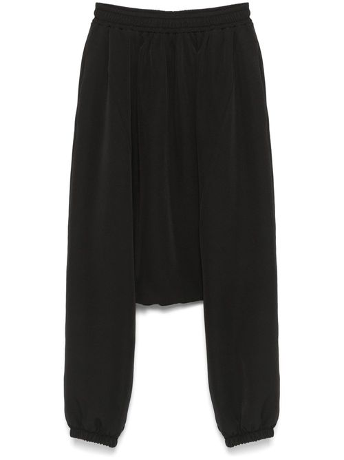Drop-crotch trousers - Black