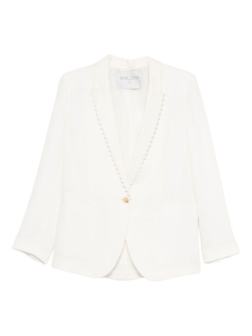 Linen single-breasted jacket