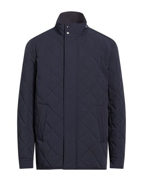 Man Puffer Navy Size L Polyester, Elastane