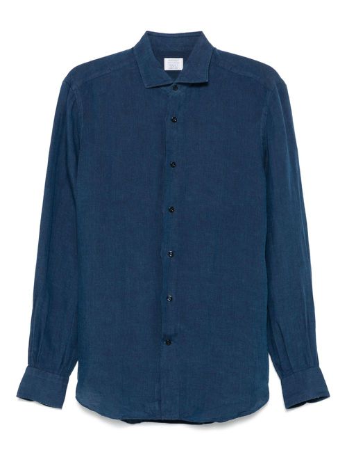 Mazzarelli linen shirt - Blue