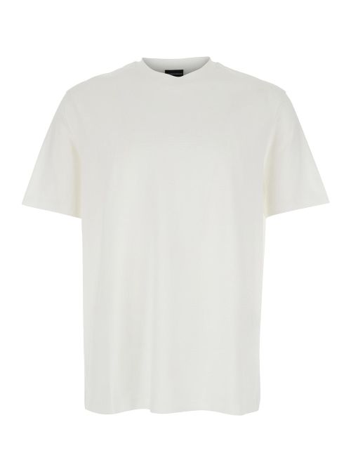 Logo-Embroidered Cotton T-Shirt — White