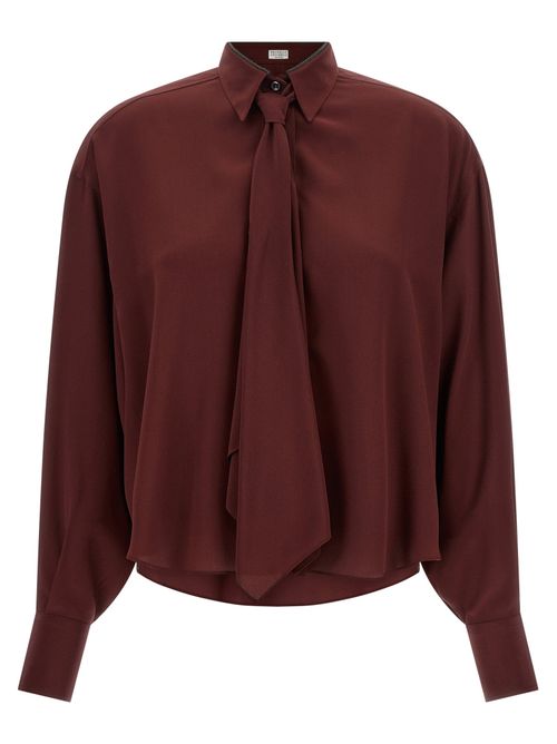 Shiny Collar Shirt