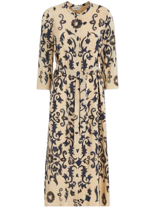 Giuditta midi dress - Neutrals