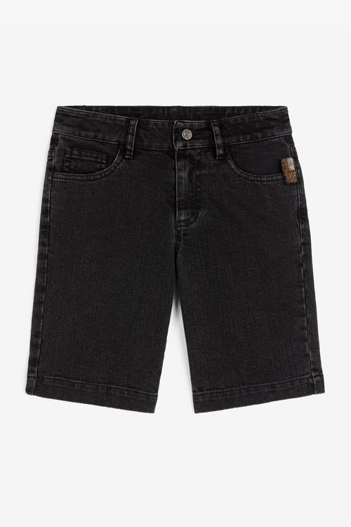 Logo-plaque Denim Shorts
