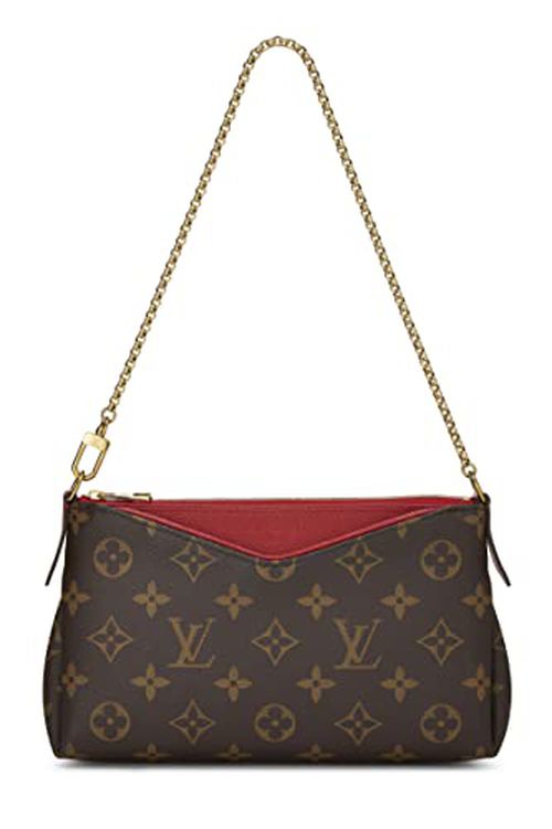 Louis Vuitton Women's Pre-Loved Red Monogram Pallas Clutch, Red, One Size