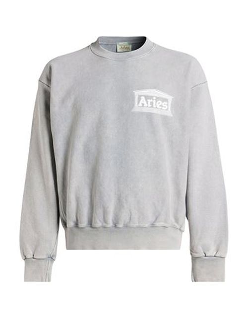 Man Sweatshirt Light grey Size L Cotton