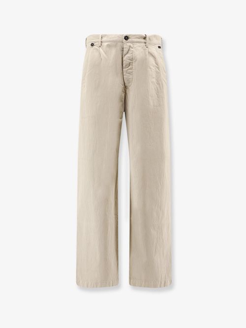 Cotton Trousers — Beige