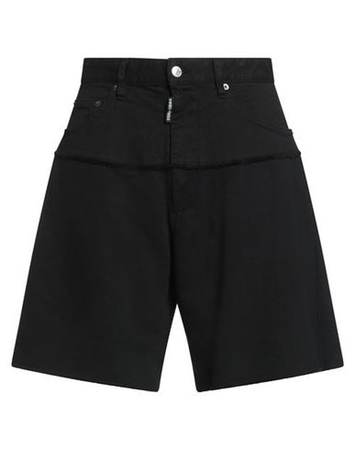 Man Shorts & Bermuda Shorts Black Size L Cotton, Elastane