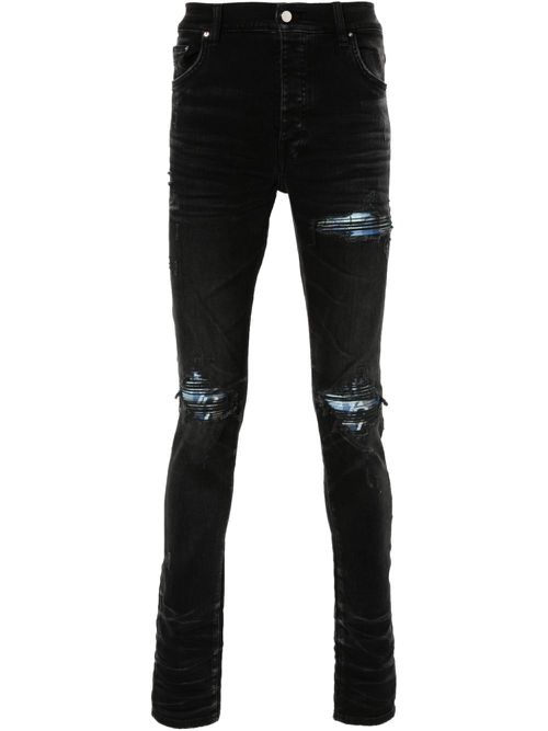 Plaid MX1 mid-rise skinny jeans - Black