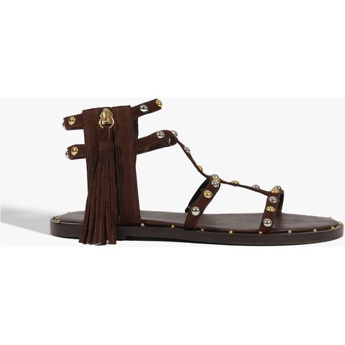 Kanya Suede Sandal - 11 / Dark Chocolate / Leather