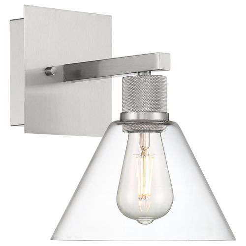 Brushed Steel LED Wall Sconce from the Port Nine Martini Collection