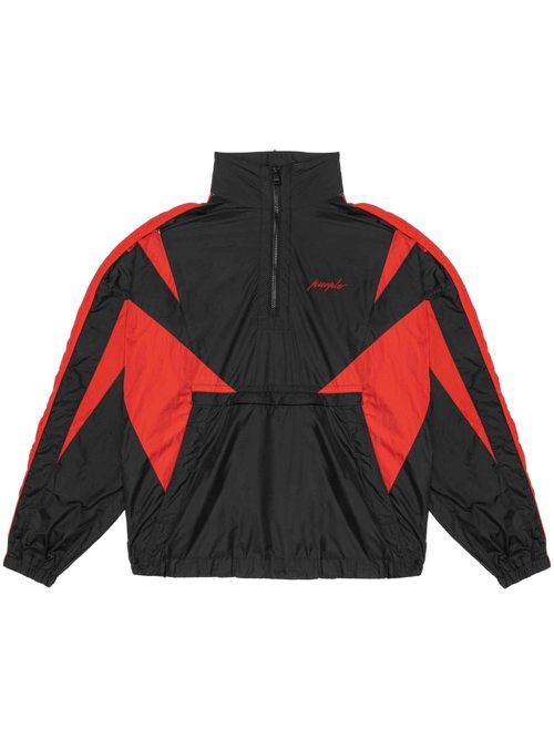 Colour-block track jacket - Black