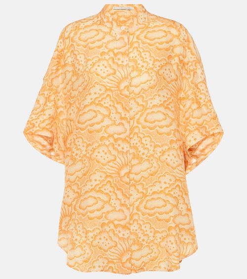 Stella McCartney Printed silk blouse