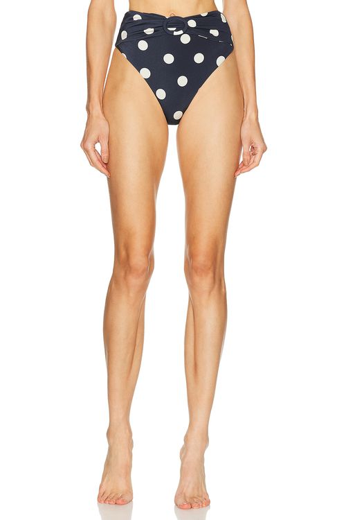 Cult Gaia Alouette Bikini Bottom in Navy