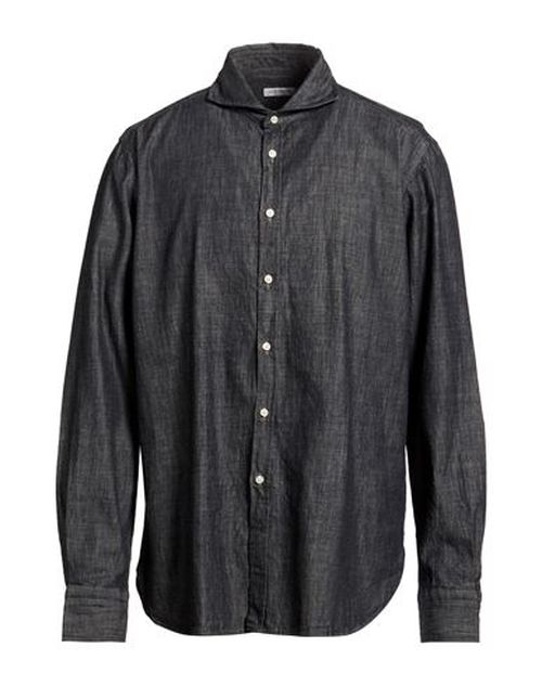 Man Denim shirt Charcoal Size 17 Cotton