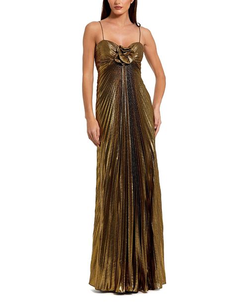 strapless open back dress Mac Duggal Ruffle Tiered Criss Cross Lace Up Gown – Bluefly