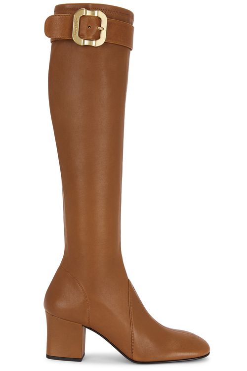 Miu Miu Knee High Boot in Caramel - Brown. 41 also in
