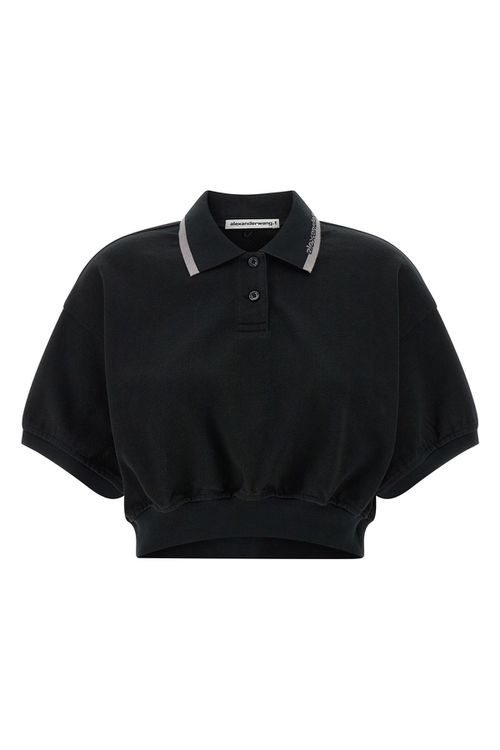 Intarsia Collar Polo Shirt