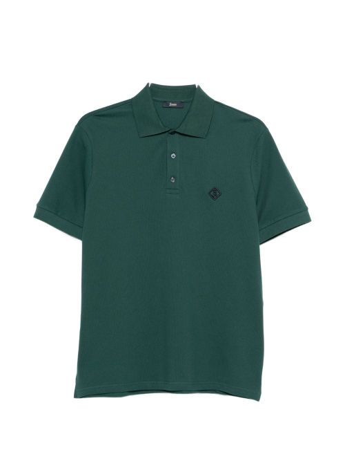 Logo cotton polo shirt