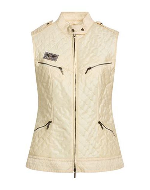 Woman Vest Pastel yellow Size 10 Silk