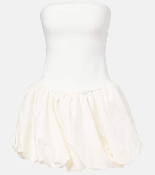 Pollie linen and rayon-blend minidress