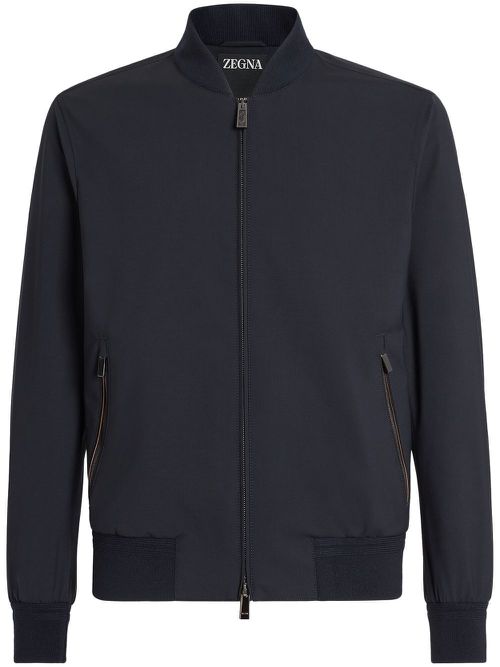 Zipped bomber jacket - Blue