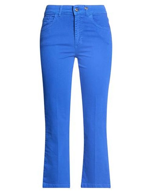 Luckylu Milano Woman Jeans Bright blue Size 4 Cotton, Elastane