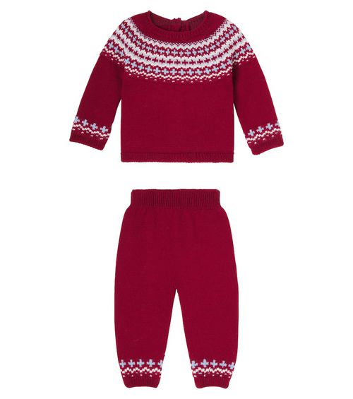 Baby Lyle wool sweater and pants set