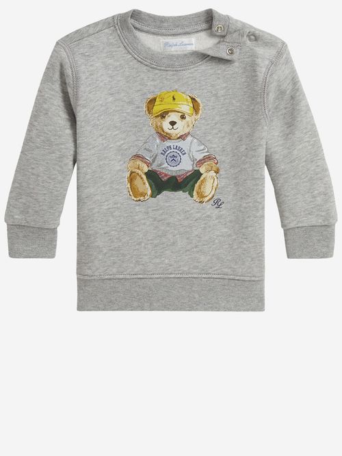 Baby Boys Grey Bear Sweatshirt