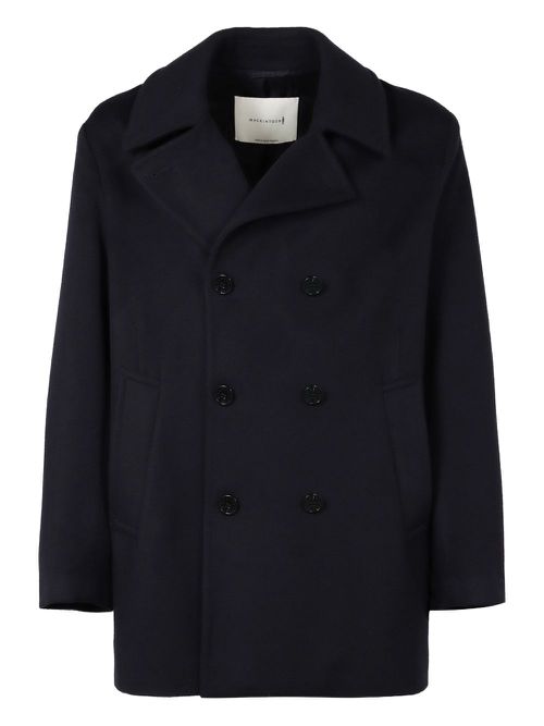 Wool-cashmere coat - Blue