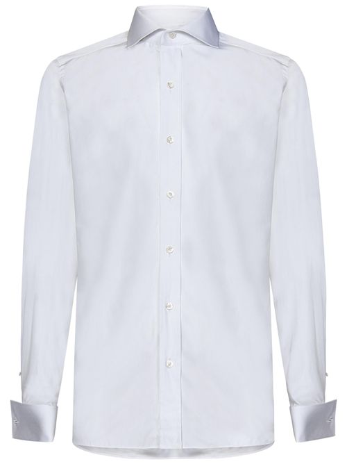 French Cuff Cotton Shirt — White