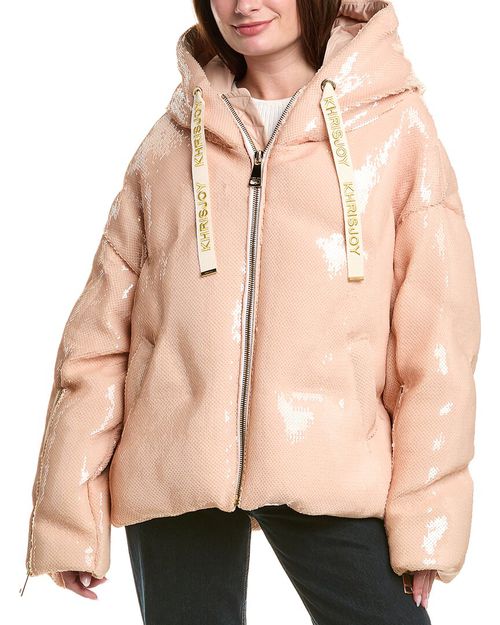 Khris Scale Sequin Puffer Jacket