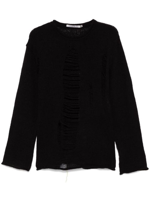 Distressed sweater - Black