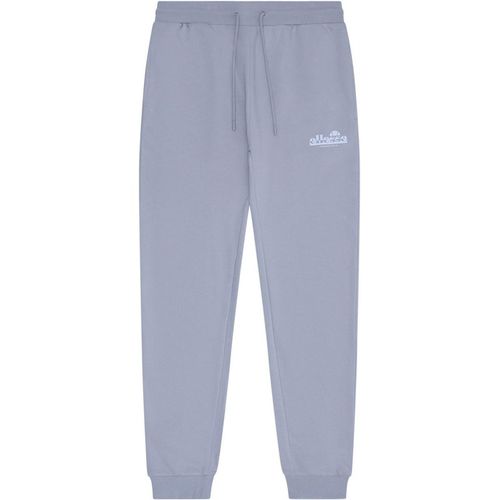 Ellesse Mens Closed Hem Fleece Joggers in Light Grey