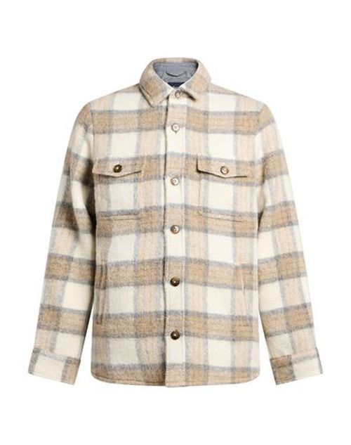 Façonnable Man Jacket Beige Size M Wool, Virgin Wool, Polyester, Alpaca wool, Polyamide