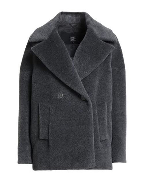 Woman Coat Grey Size 12 Virgin Wool, Alpaca wool