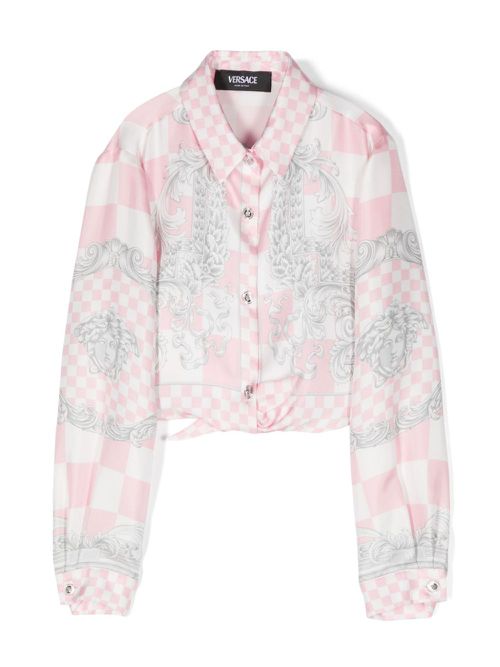 Medusa Contrasto silk shirt - Pink