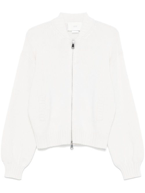 Zip-up cardigan - White