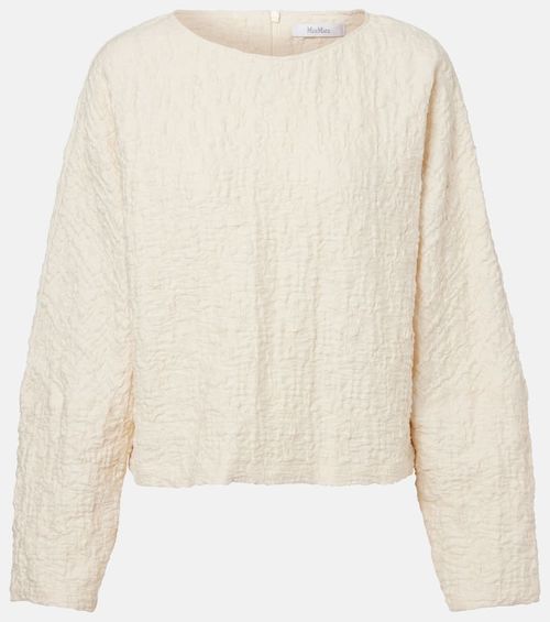 Pepaia cotton-blend jersey top