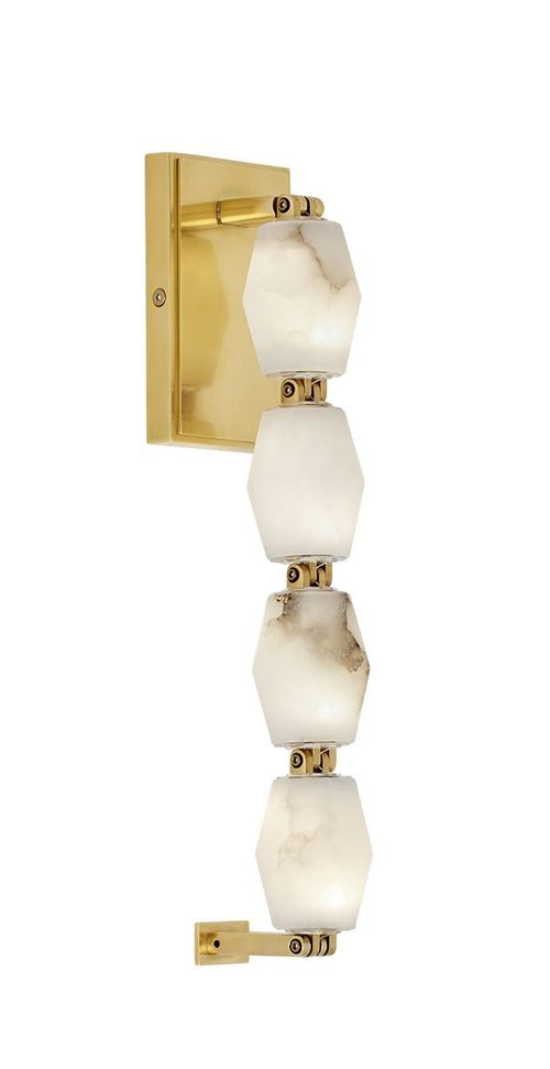Hand Rubbed Antique Brass LED Wall Sconce from the Collier Collection